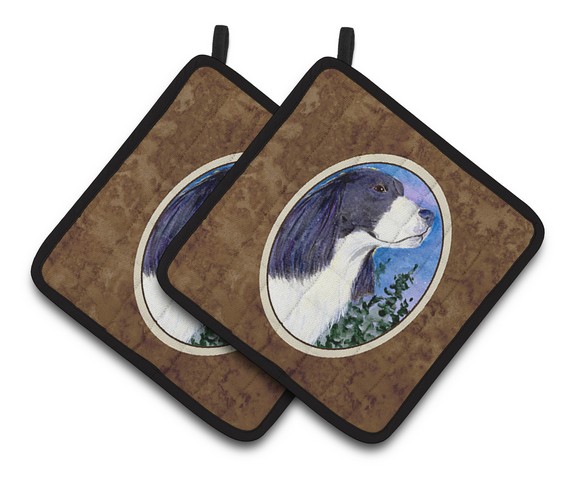 Picture of Carolines Treasures SS8985PTHD English Springer Spaniel Pair of Pot Holders, 7.5 x 3 x 7.5 in.