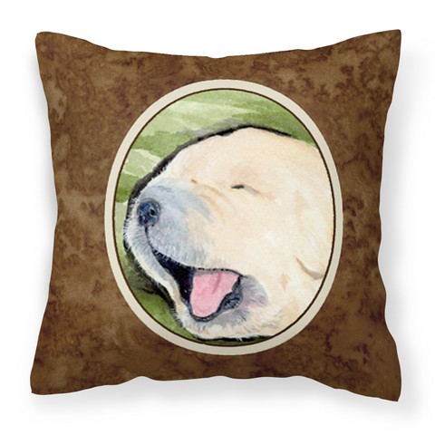 Golden Retriever Fabric Decorative Pillow - 14 x 3 x 14 in.