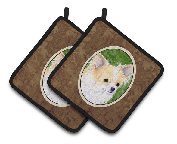 Picture of Carolines Treasures SS8788PTHD Chihuahua Pair of Pot Holders, 7.5 x 3 x 7.5 in.