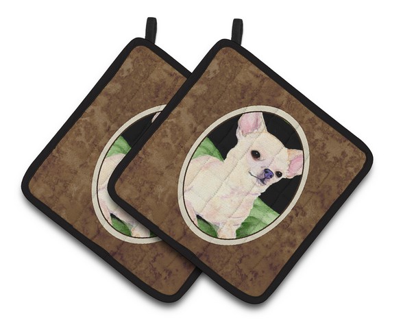 Picture of Carolines Treasures SS8789PTHD Chihuahua Pair of Pot Holders, 7.5 x 3 x 7.5 in.