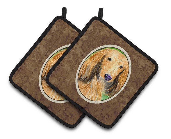 Picture of Carolines Treasures SS8790PTHD Dachshund Pair of Pot Holders, 7.5 x 3 x 7.5 in.