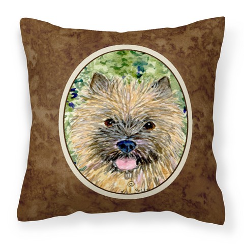 Cairn Terrier Fabric Decorative Pillow - 14 x 3 x 14 in.