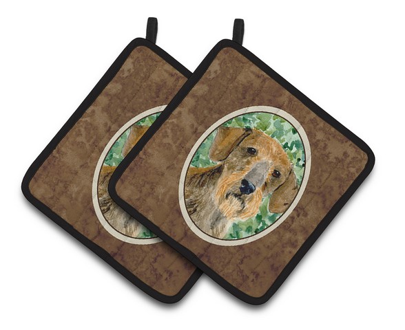 Picture of Carolines Treasures SS8806PTHD Dachshund Pair of Pot Holders, 7.5 x 3 x 7.5 in.