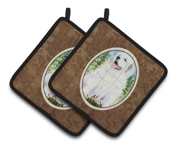 Great Pyrenees Pair of Pot Holders
