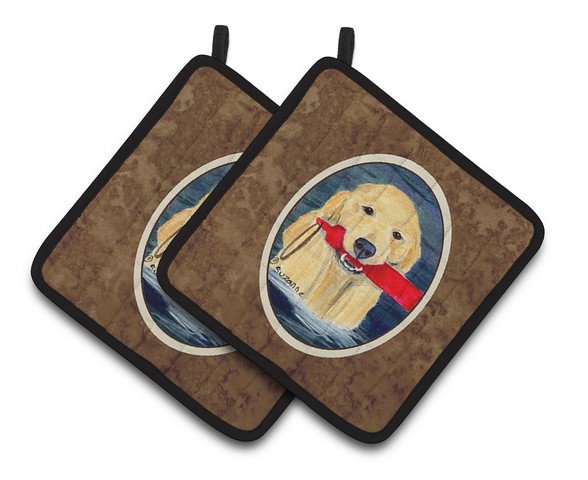 Golden Retriever Pair of Pot Holders