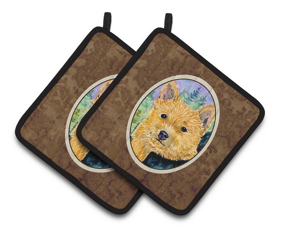 Norwich Terrier Pair of Pot Holders