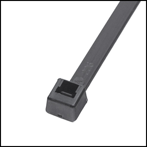 8 in. Ultra Violet Black Cable Tie - 40 lbs - Pack of 100