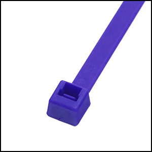 Cable Tie, 11 in L, Blue, 50 lb Strength, 100 PK