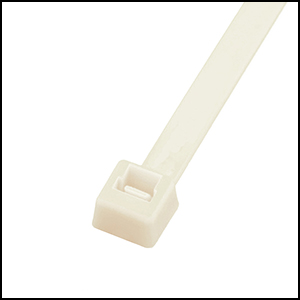 Cable Tie, 11 in L, Natural, 50 lb Strength, 100 PK