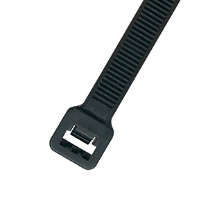 48 in. Ultra Violet Black Cable Tie - 175 lbs - Pack of 10