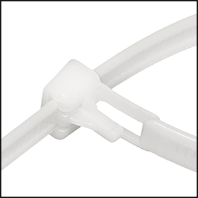 8 in. Natural Releasable Cable Tie, 50 lbs - Pack of 100