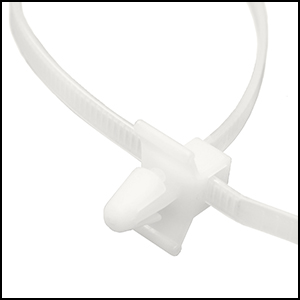 Picture of EverMark EM-07-50-PMW-9-C 7 in. Natural Push Mount Cable Tie, 50 lbs - Pack of 100