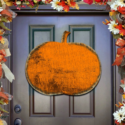 Picture of G.DeBrekht 93158H Rustic Halloween Pumpkin Wooden Decorative Wall &amp; Door Hanger