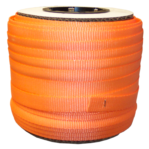 Picture of Kubinec 34-250 0.75 in. Orange Woven Polyester Strap&#44; 250 ft. Per Coil