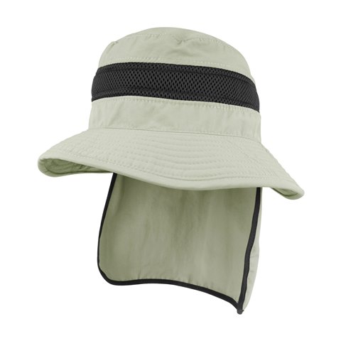 Picture of Juniper J7211 UV Bucket Hat With Flap, Khaki - Medium