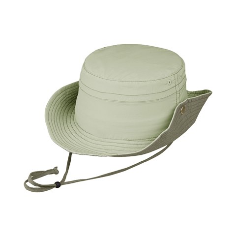 Picture of Juniper J7223 Taslon UV Bucket Hat With Side Snaps, Khaki & Brown - Small & Medium