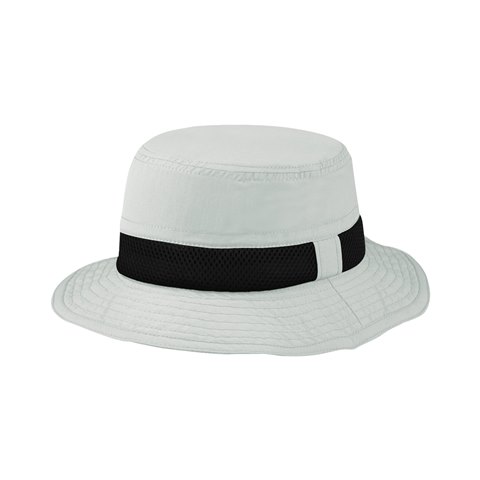 Picture of Juniper J7224 Taslon UV Bucket Hat With Meshed Crown, Grey - Medium & Large