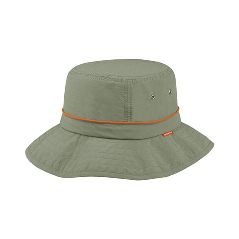 J7226 Taslon UV Bucket Hat With Adjustable Drawstring, Olive