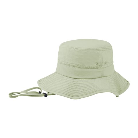 Picture of Juniper J7227 Taslon UV Outdoor Bucket Hat&#44; Khaki - Small & Medium