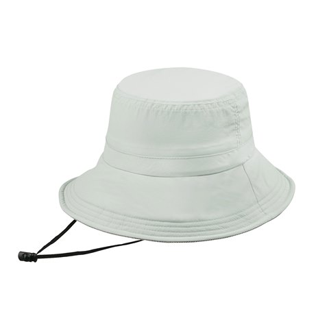 J7229 Taslon UV Bucket Hat With Removable Flap, Grey