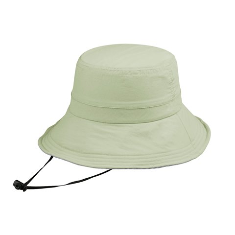 J7229 Taslon UV Bucket Hat With Removable Flap, Khaki