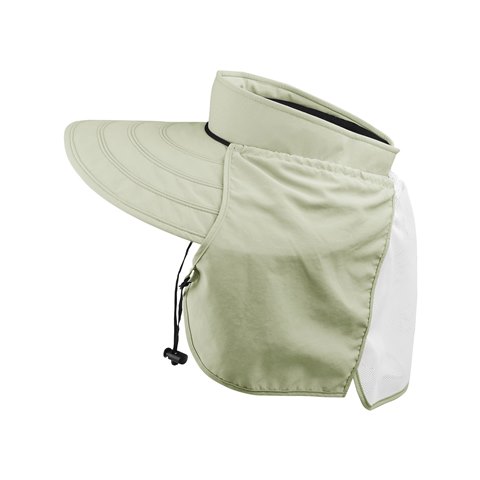 J7230 Taslon Womens UV Roll-Up Visor, Khaki