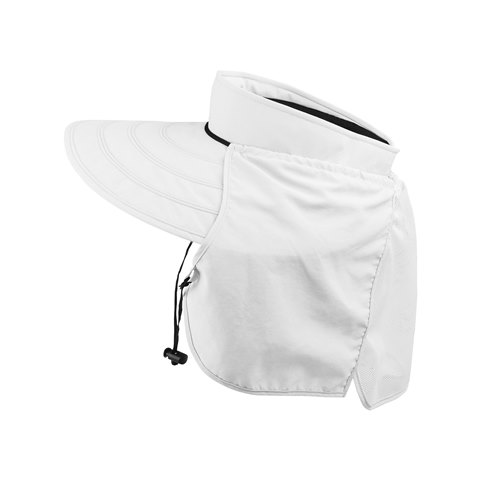 J7230 Taslon Womens UV Roll-Up Visor, White