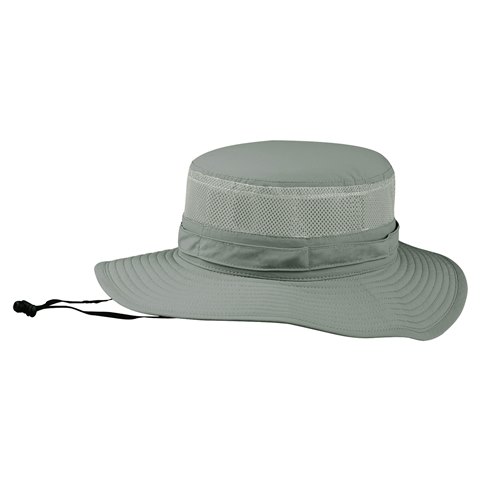 J7231 Taslon UV Bucket Hat With Mesh Crown - Gull - Medium & Large