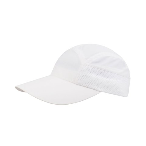 J7233 Womens Taslon UV Cap With Long Removable Flap, White