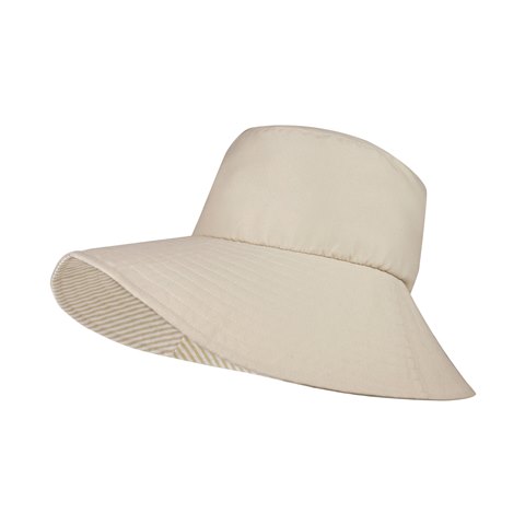 J7246 Outdoor Ladies Sun Bucket Hat, Beige - Medium & Large