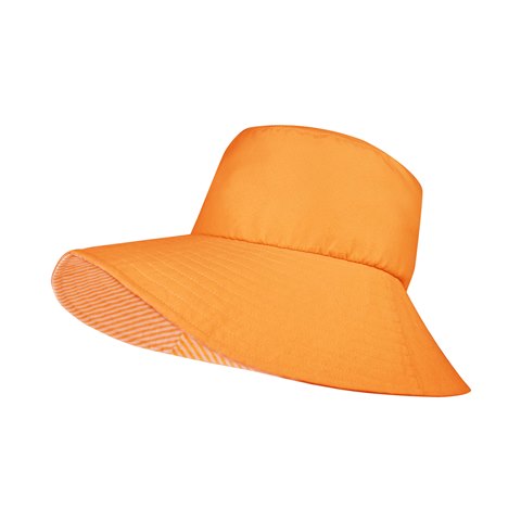 J7246 Outdoor Ladies Sun Bucket Hat, Orange - Small & Medium