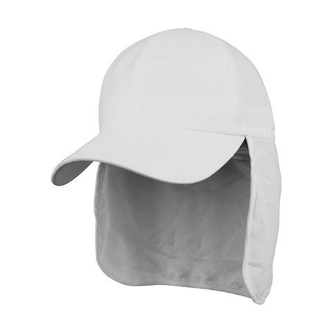 J7667 Brushed Microfiber Cap With Flap, Grey