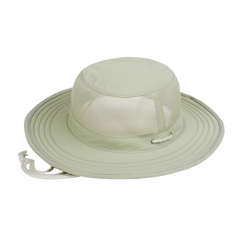 J7918 Taslon UV Bucket Hat With Foam Brim, Khaki - Medium