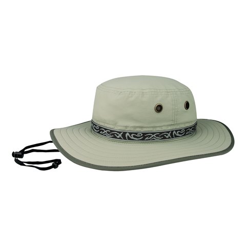 J7265 Taslon UV El Dorado Sun Hat - Khaki - Large