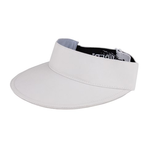 J7257 Microfiber Como Visor, White