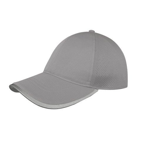 J7255 3D Grid-Textured Cool & Dry Performance Cap, Grey