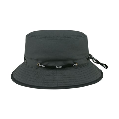 J7267 Taslon UV Lookout Bucket Hat - Charcoal - Medium