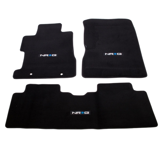 3 Piece Floor Mats for 06-11 Honda Civic Si 4DR Sedan with NRG Logo