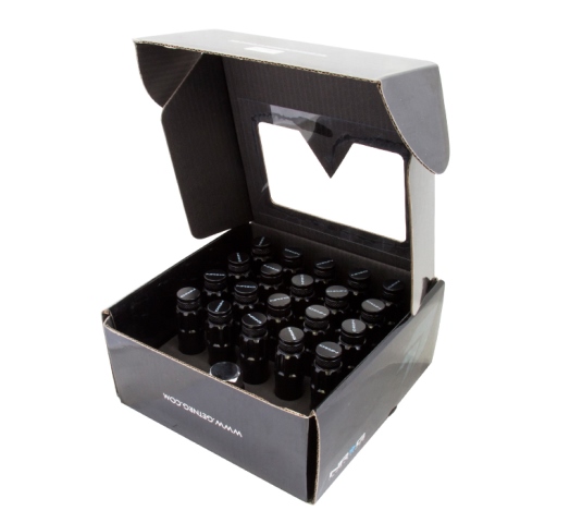 700 Series M12 x 1.5 in. Steel Lug Nut with dust cap cover - Black