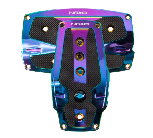 Picture of NRG Innovations PDL-250MC Neochrome Aliminum Sport Pedal with Black Rubber Inserts AT