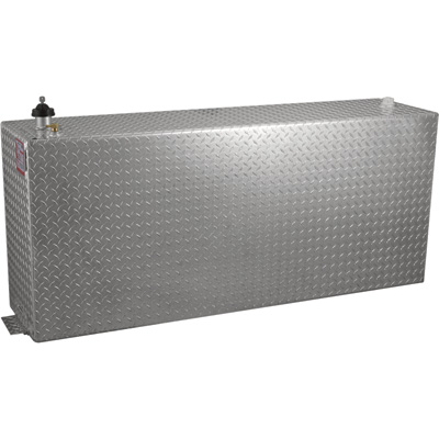 Vertical Fuel Transfer Tank - 90 gal, Silver Diamond Plate - Model No. 73200