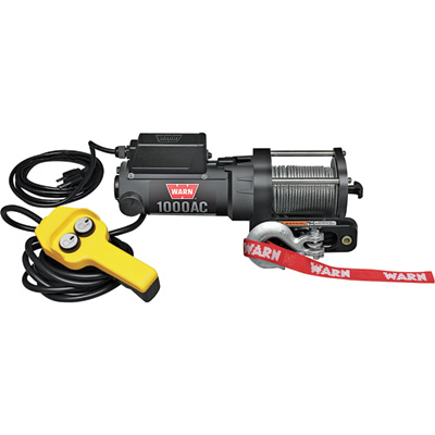 WARN 147021 120V AC Powered Utility Winch - 1000 lbs Capacity, Model No. 80010