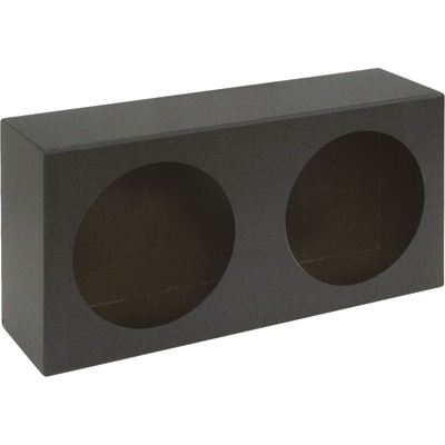 Steel Truck & Trailer Light Box - Black - Double Round - Durable Design