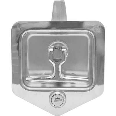 Picture of Buyers Products 127289 Stainless Steel Folding T-Latch with Blind Studs & Gasket Fits 3.75 x 4 in. recess