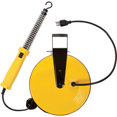 Hanging 60 LED Worklight on 50 ft. Retractable Reel - 120 Lumens