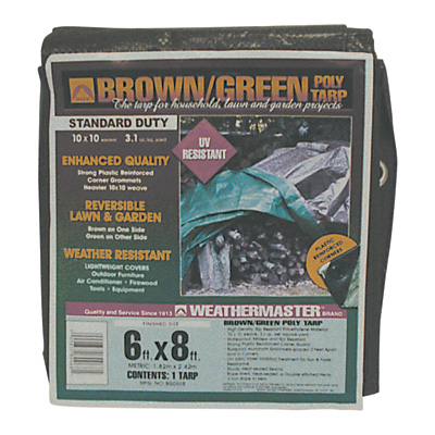 Picture of Dize 117670 Brown & Green Reversible Poly Tarp - 6 x 8 ft.&#44; Model No. BG0608