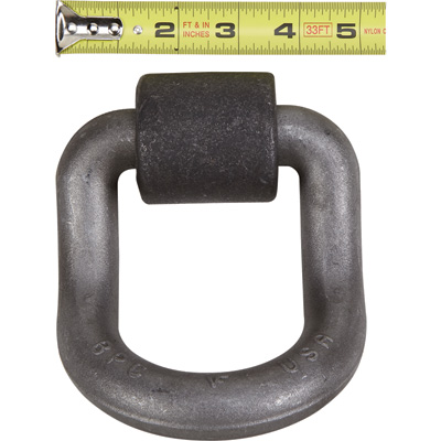 Picture of Buyers Products 127294 Heavy Duty Forged D-Ring - 1 in. dia.&#44; 55 deg angle with Weld-on Bracket