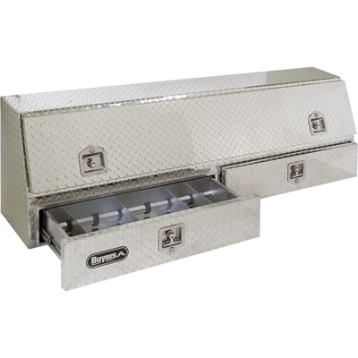 Picture of Buyers Products 127763 Aluminum Topside Truck Box with Drawers - 13.50 x 72 x 21 in.&#44; Model No. 1705641