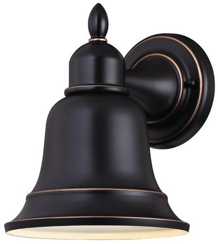 6204300 Roosevelt One Light Outdoor Wall Lantern, Amber Bronze with Hightlights