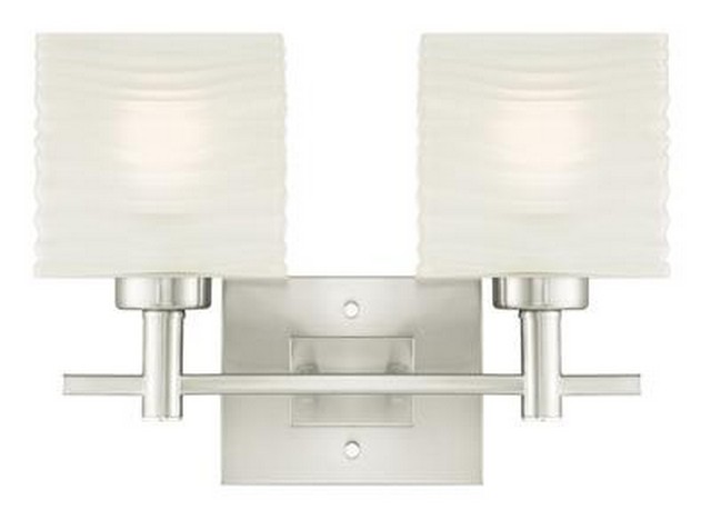 Picture of Westinghouse 6303900 Alexander Two Light Indoor Wall Fixture, Brushed Nickel